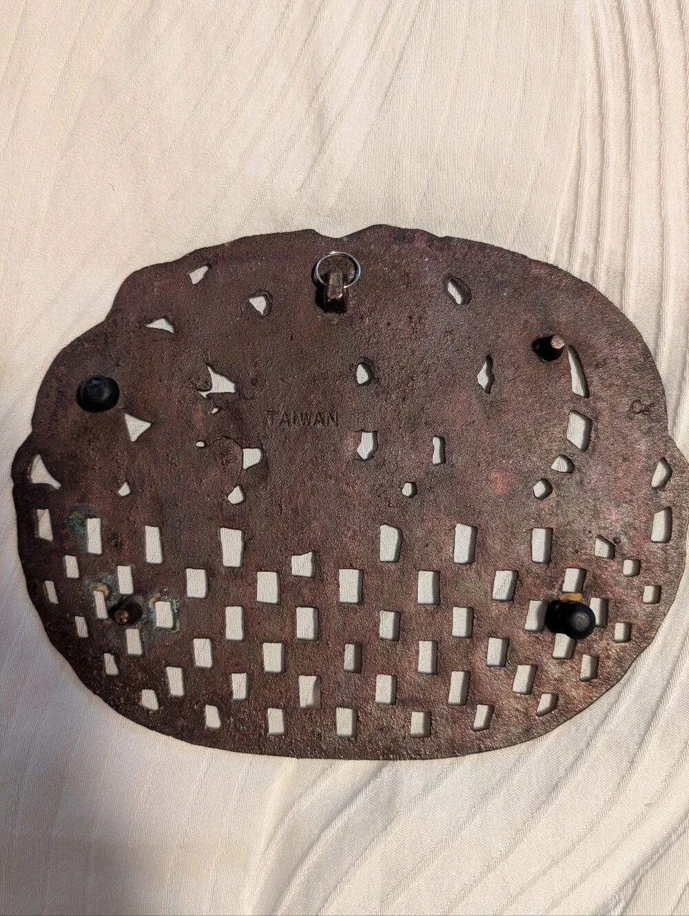 Cast Iron Copper Plated Fruit Basket Trivet